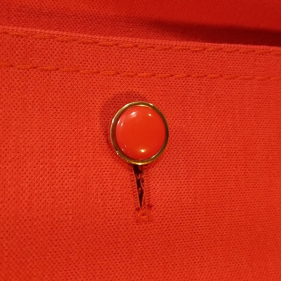 Vintage Modell orange/red womens 3/4 coat.  Aprox. Size 10 - 12 fully lined. - Picture 3 of 16